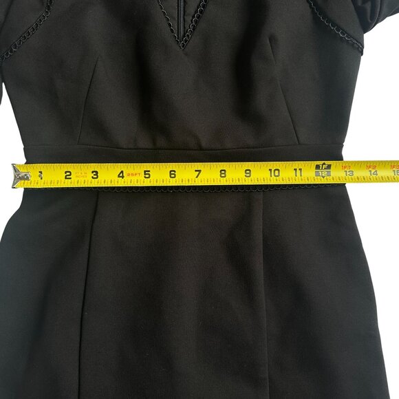 Revolve N/Nicholas Black Ponti Long Sleeve Mini Sheath Dress Size 4 NWT $395 - Picture 10 of 12